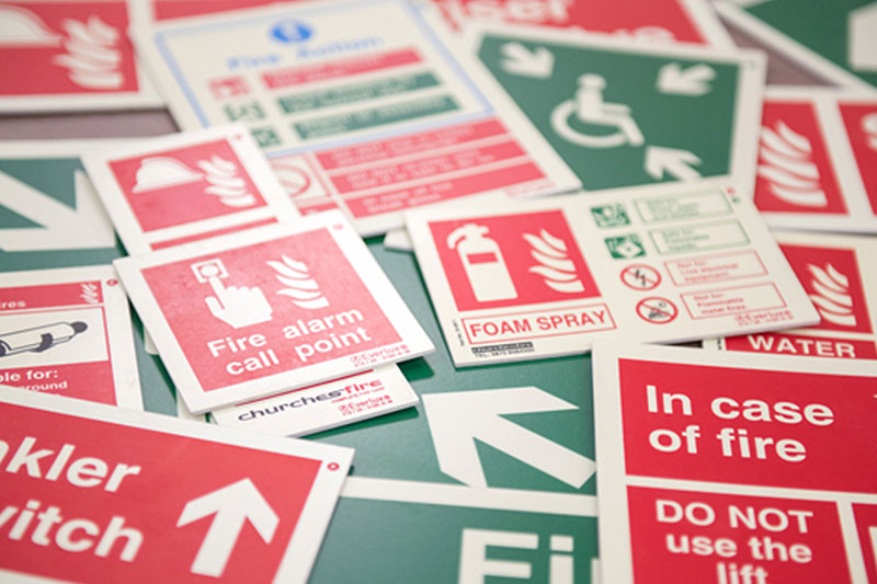 fire safety signs for businesses